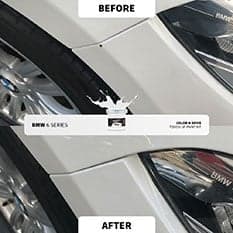 Before and after touch up repair 12