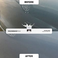 Naprawa zaprawką przed i po 18